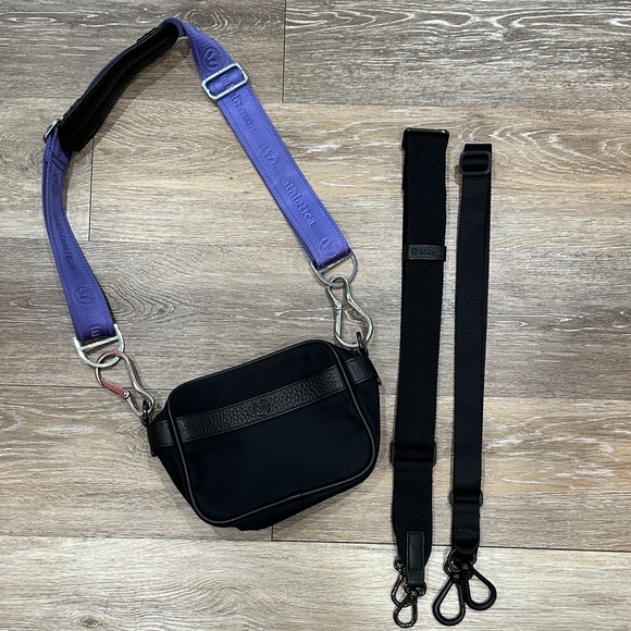 lululemon athletica Handbags - Like New! lululemon Now and Always Black Crossbody with Three Straps!